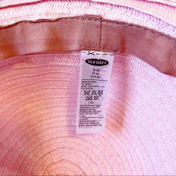 Old Navy wide brim beach hat pink - Picture 5 of 5